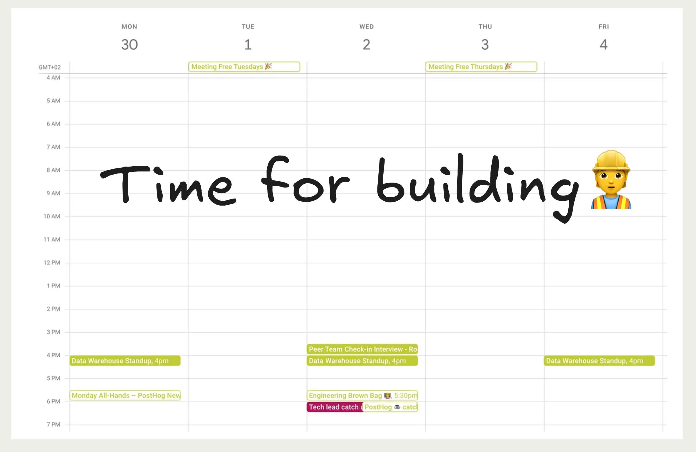 What the Maker&#39;s Calendar looks like